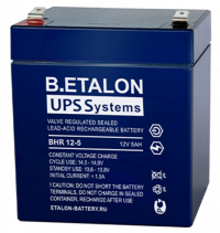 Изображение аккумулятор etalon bhr 12-5 12в 5 а∙ч